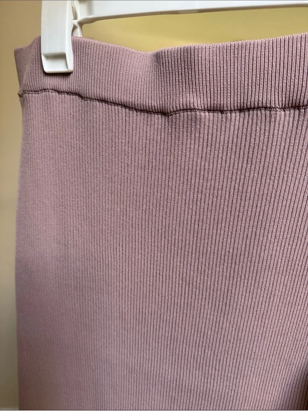 ZARA ribbed knit elastic waist skirt